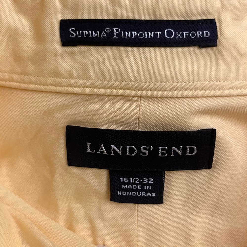 Lands End men’s button down long sleeve dress shirt - Picture 7 of 7